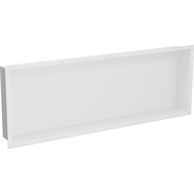 Mexen X-Wall-R zapustená polička s okrajom 90 x 30 cm, biela