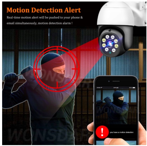 KAMERA BEZPRZEWODOWA ZEWNĘTRZNA WIFI 5 MPX + KARTA Marka ZX Spectrum