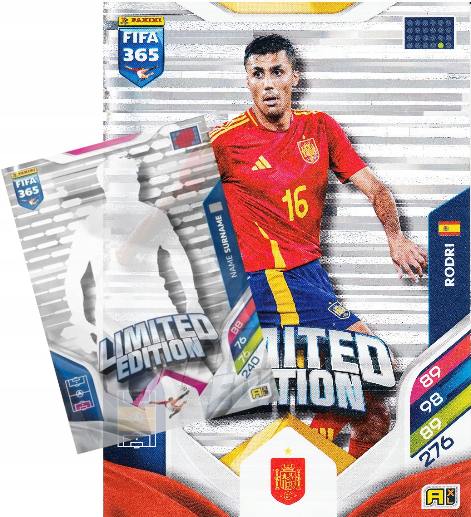 Duża Karta Kolekcjonerska Panini Fifa 365 2026 Limited XXL Rodri Hiszpania