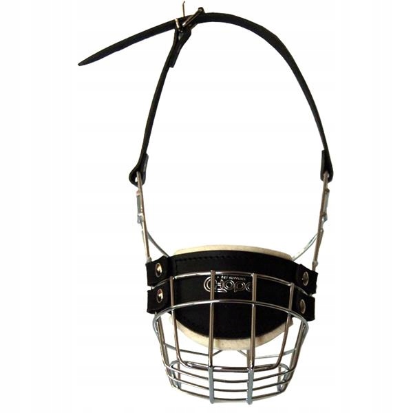 Náhubek kovový Pitbulteriér fena, chrom 115 x 125 x 80 mm