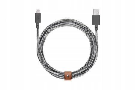 Native Union Belt Cable XL kabel Usb-a lightning, 3 m (zebra)