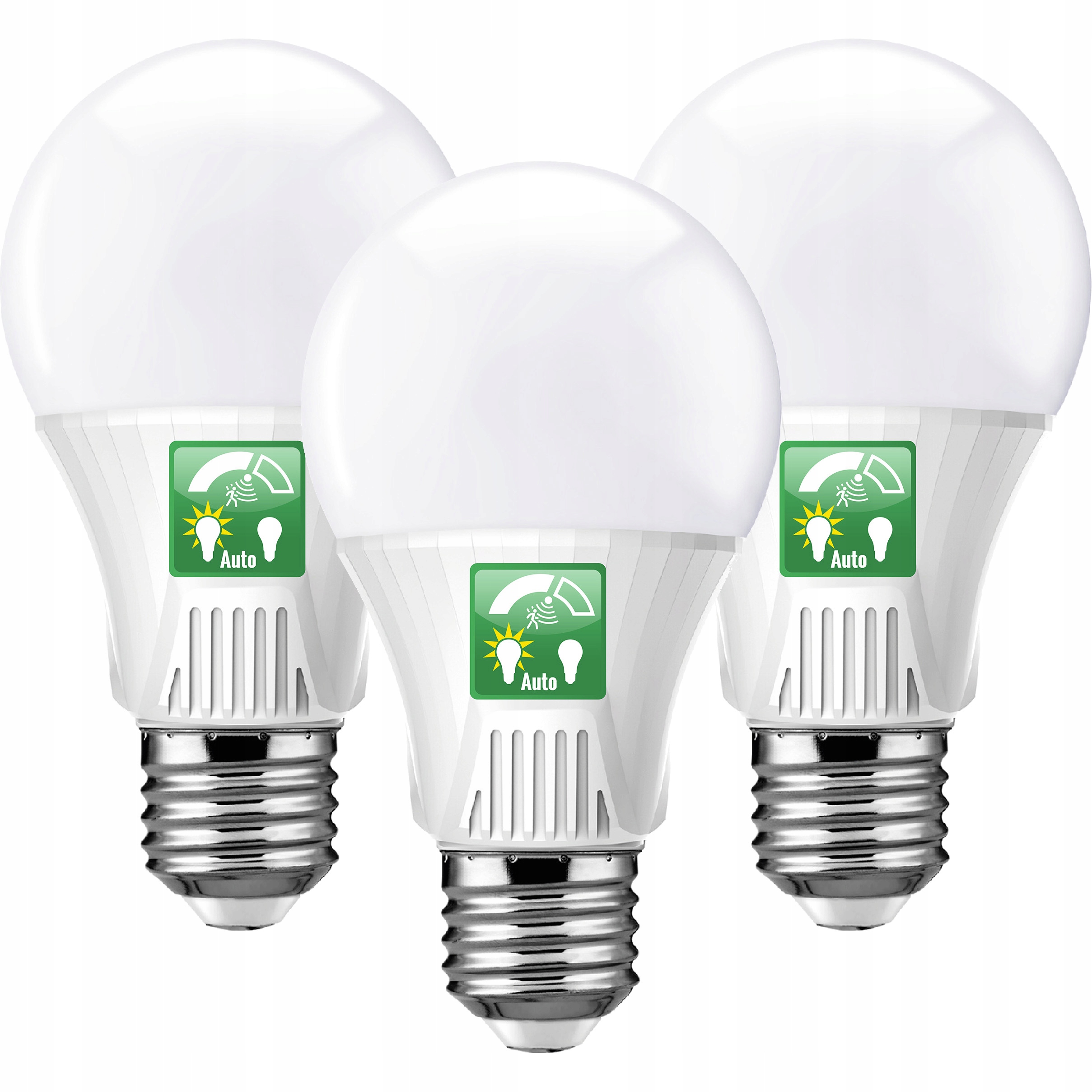 

3x Żarówka Led E27 9W Z Czujnikiem Ruchu Zmierzchu