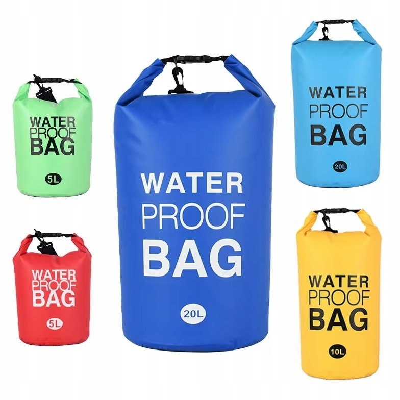 WOREK WODOODPORNY WODOSZCZELNY NA KAJAK TORBA WODOSZCZELNA PLECAK MOCNY 20L