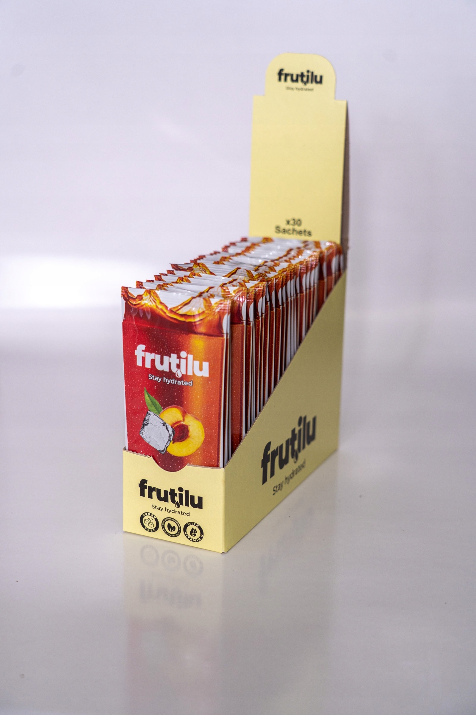 Levně Frutilu Ice Tea Broskevová krabička (30 x 10 g) Nápoj v prášku