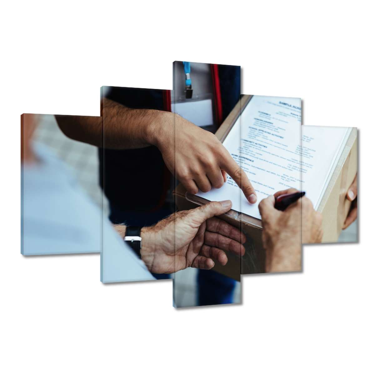 Obrazy 150x105 Podpis balíku dodávky