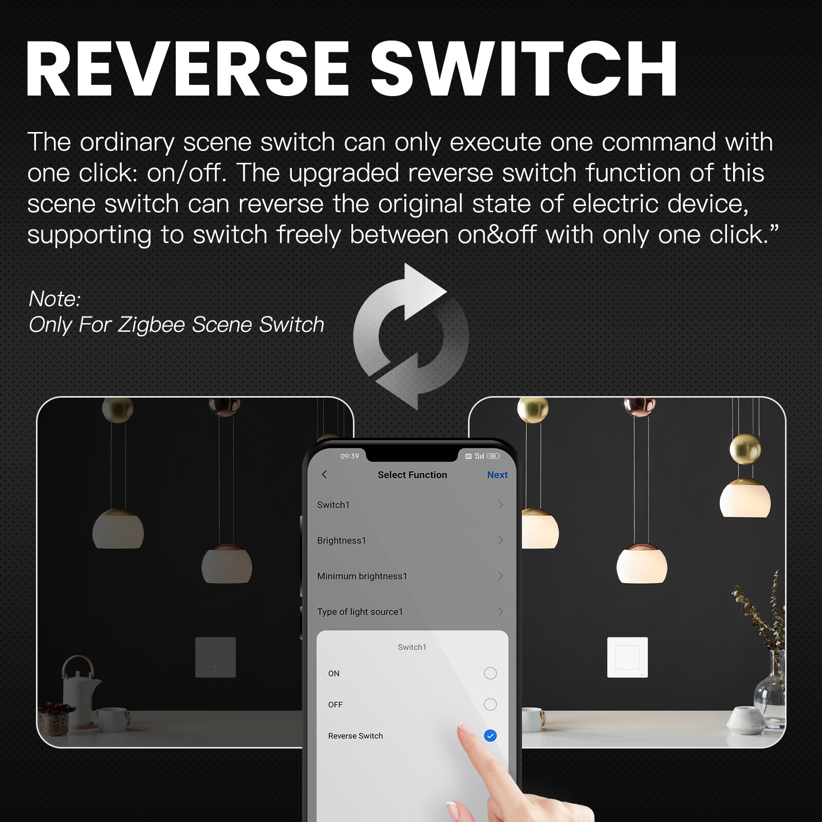 Przełącznik sceny dotykowy zigbee 1 Gang szary Stan opakowania oryginalne