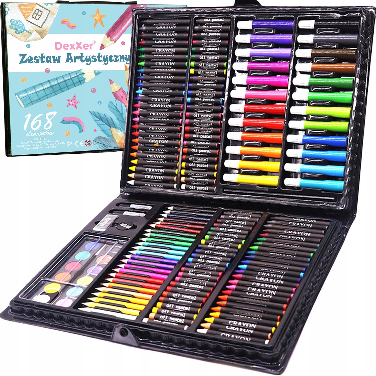 ZESTAW ARTYSTYCZNY DO MALOWANIA POLSKA MARKA XXL Stan opakowania oryginalne