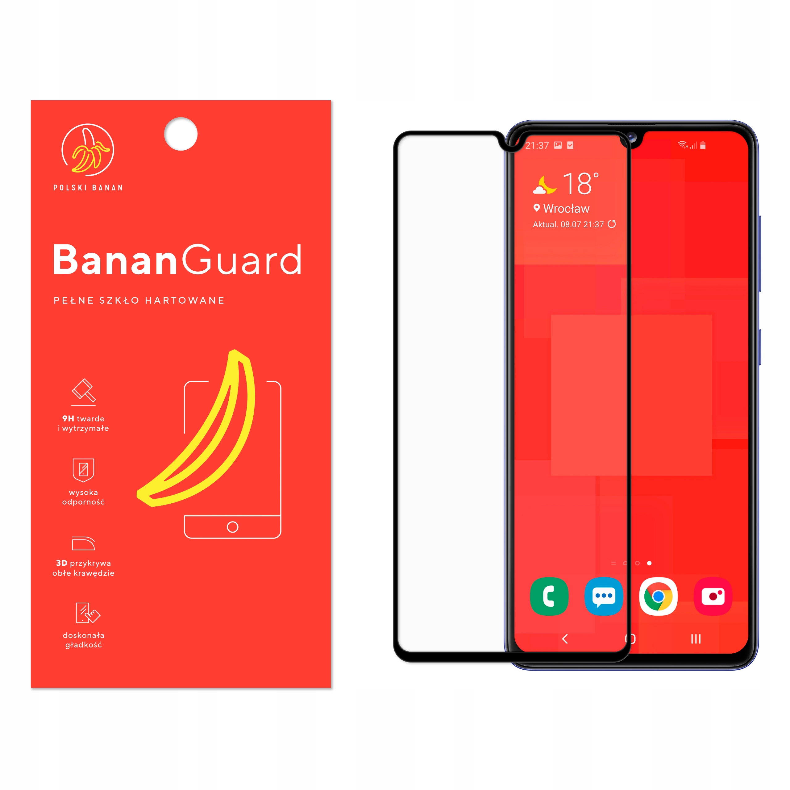 

Szkło Hartowane 3D Polski Banan do Samsung A41