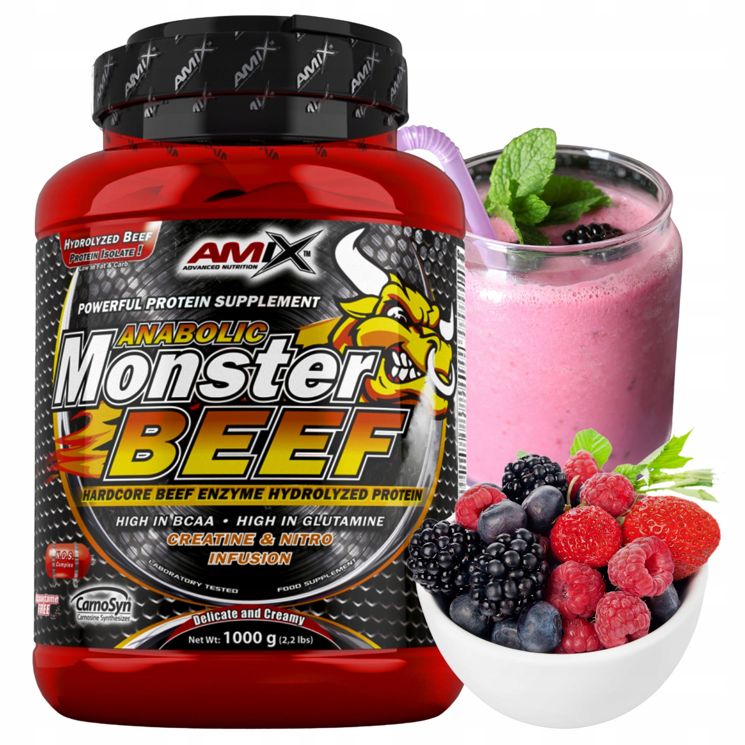 Protein Wph Protein Monster Beef Protein Hovězí protein Lesní ovoce