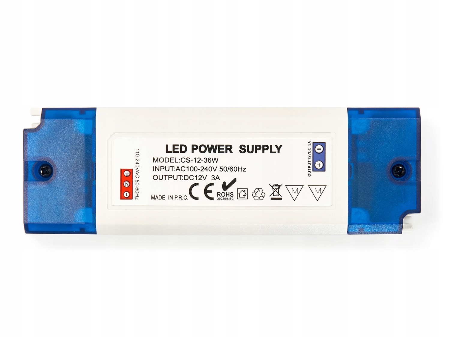 ZASILACZ MEBLOWY 12V 3A 36W DO TAŚM LED Typ zasilacz