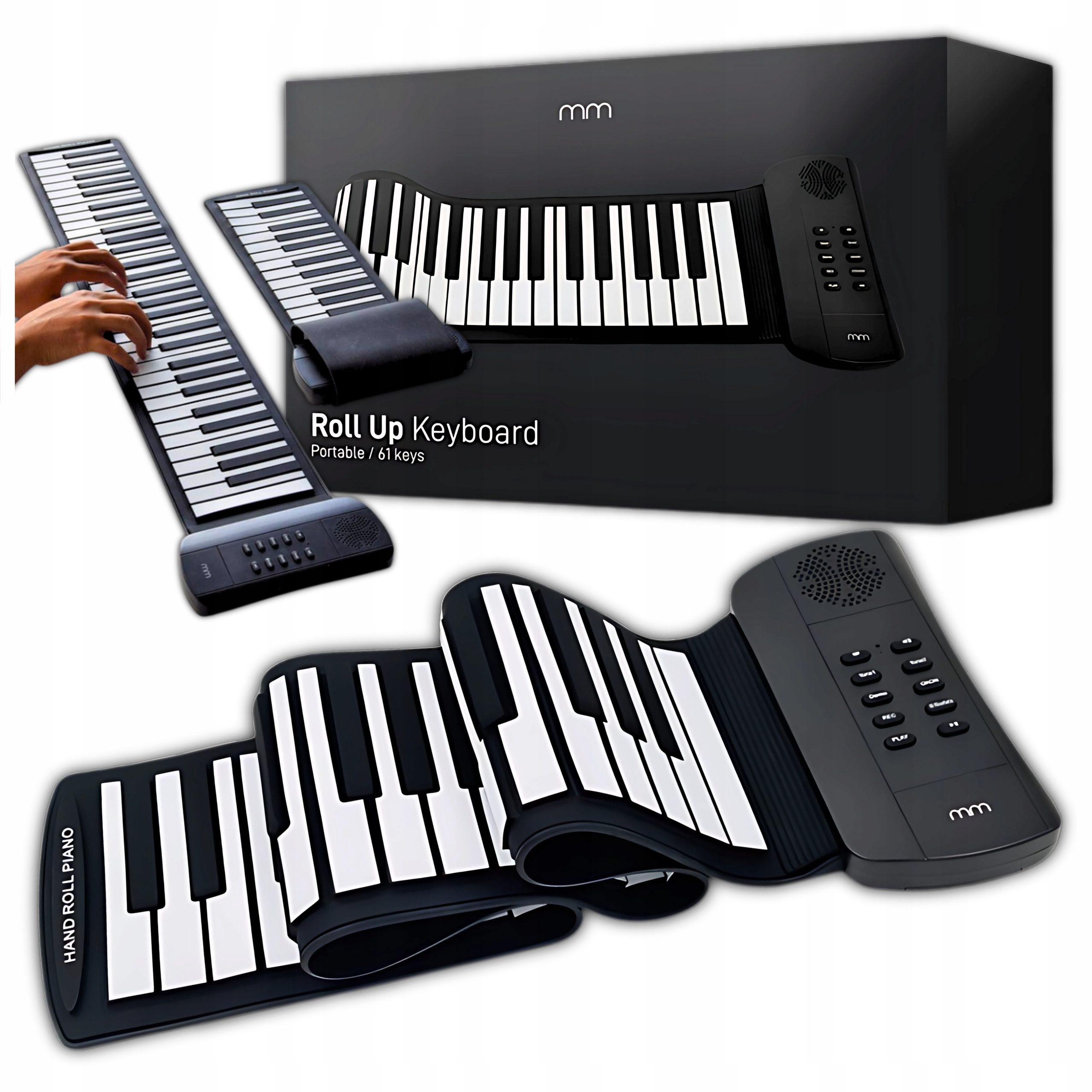 Piano Pro Děti Skládací Klávesnice Výuka Hraní Klávesnice Rolovací Varhany