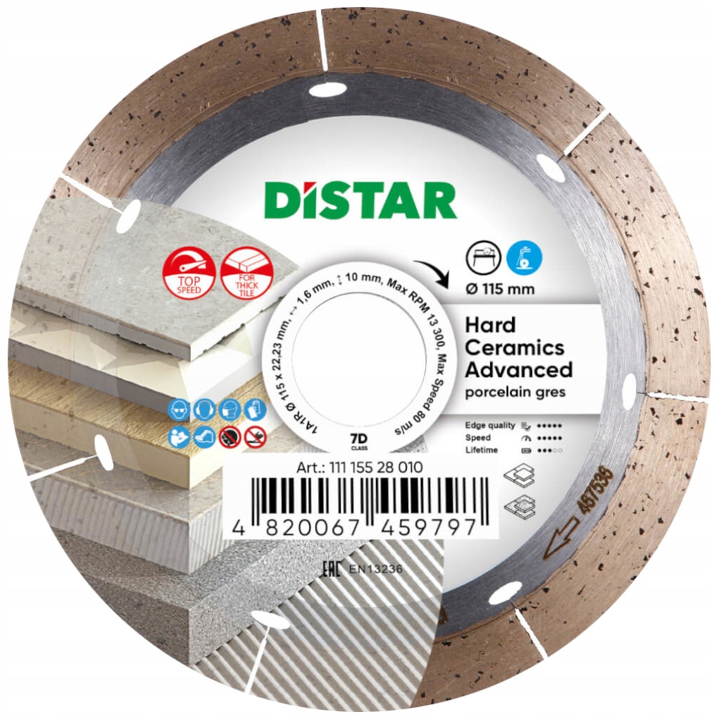 

Distar Tarcza diamentowa do ceramiki gresu 115mm