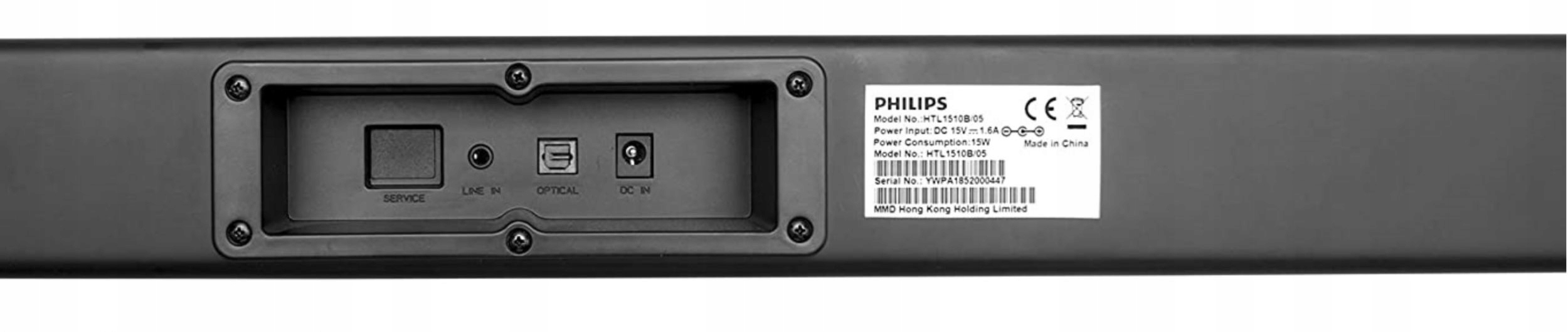 SOUNDBAR PHILIPS HTL1510 70W 2.1 BLUETOOTH NFC PRO Model HTL1510B/12