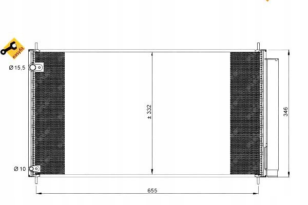 Nrf Kondenzátor Klimatizace Toyota Auris 2.2 D (nre)