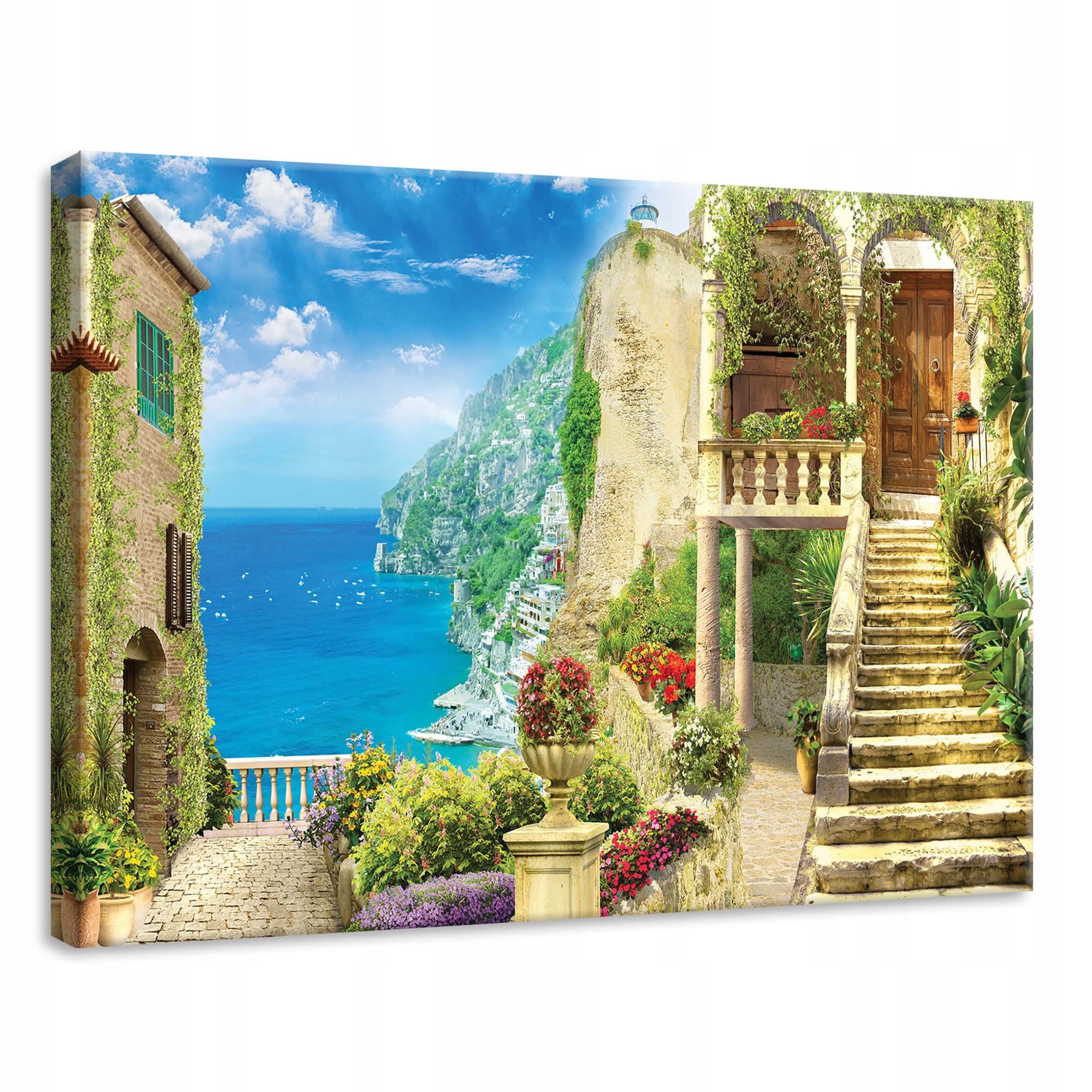 Obraz 70x50 Pobřeží Středozemního moře italská riviéra město moře klid