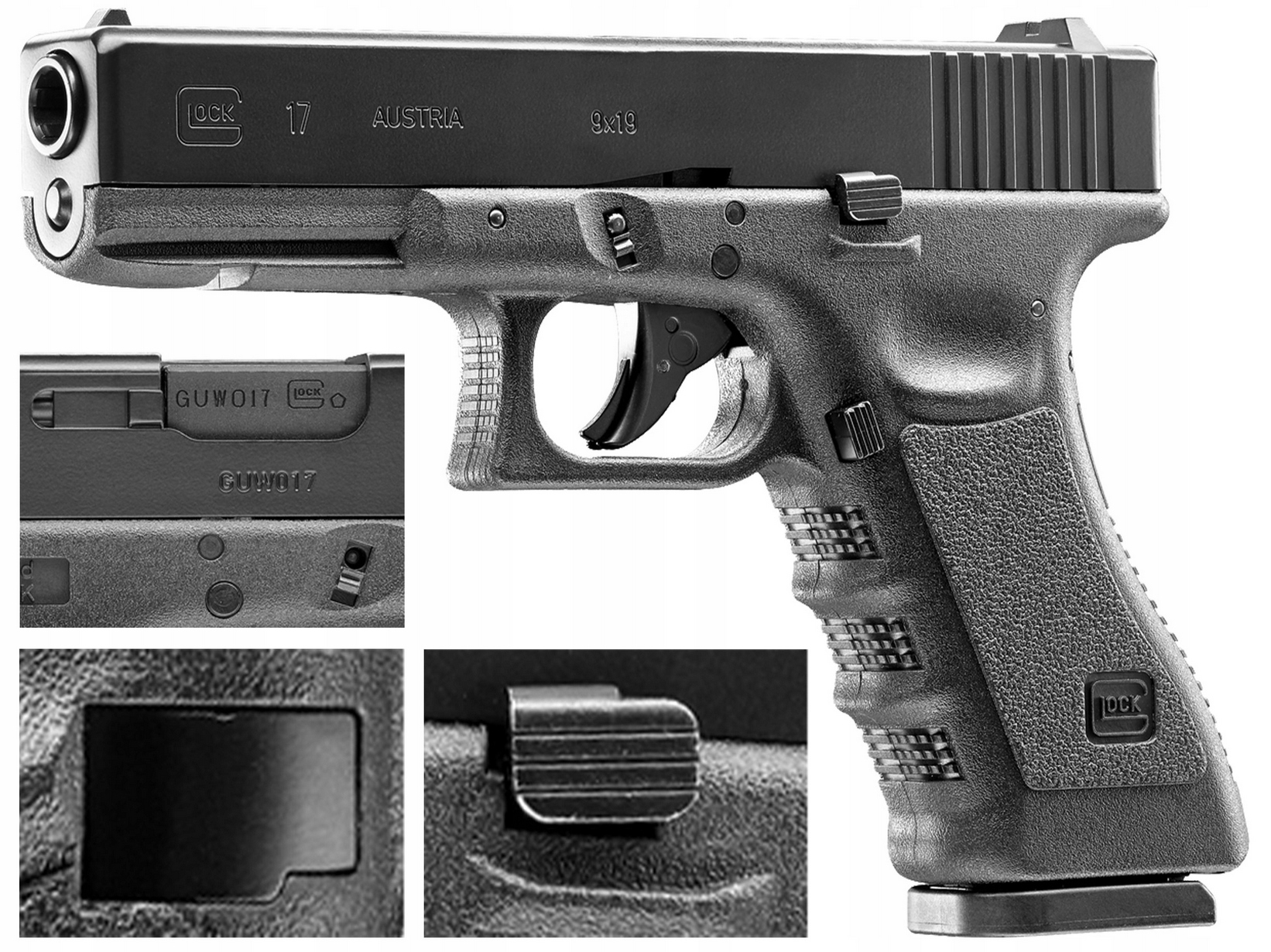 Pistolet Wiatrówka Umarex Glock 17 Gen.3 4,5 mm Bb Blowback CO2 Rewelacyjny