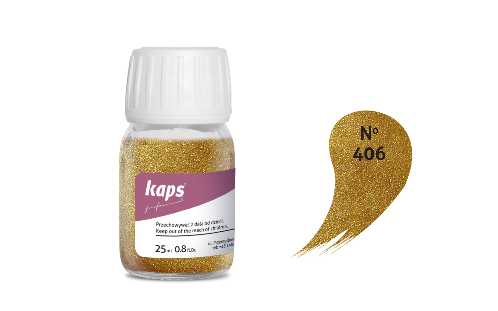 

Farba do skóry naturalnej i syntetycznej Kaps