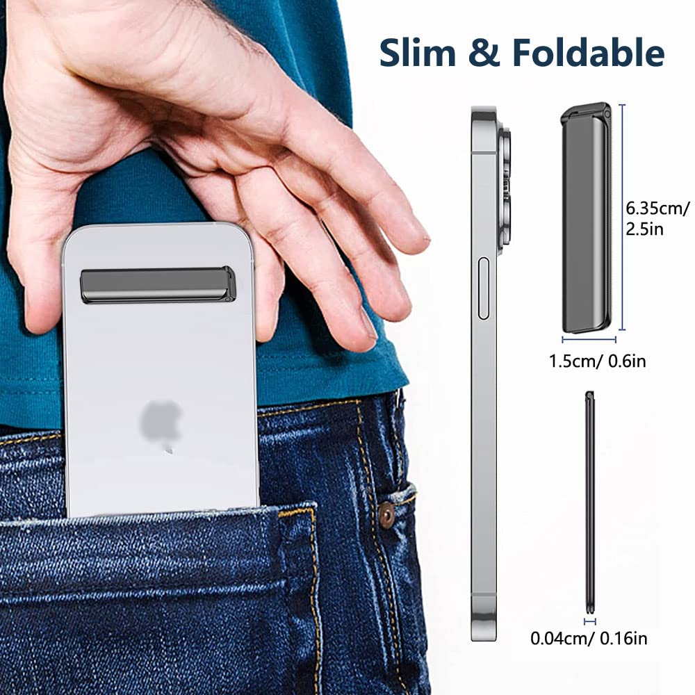 KINIZUXI Ultra Thin Adjustable Aluminum Phone Stand for iPhone Samsung — miniatura 6
