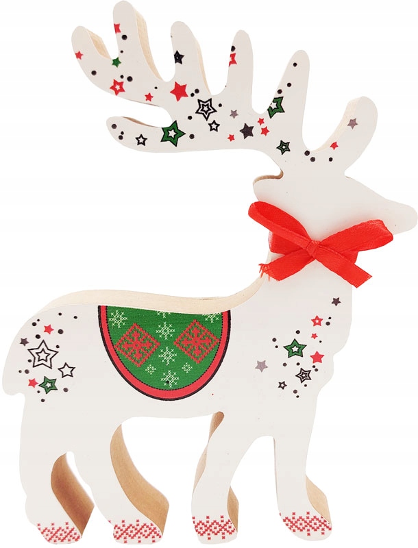 

Drewniana Ozdoba Świąteczna Renifer 18cm