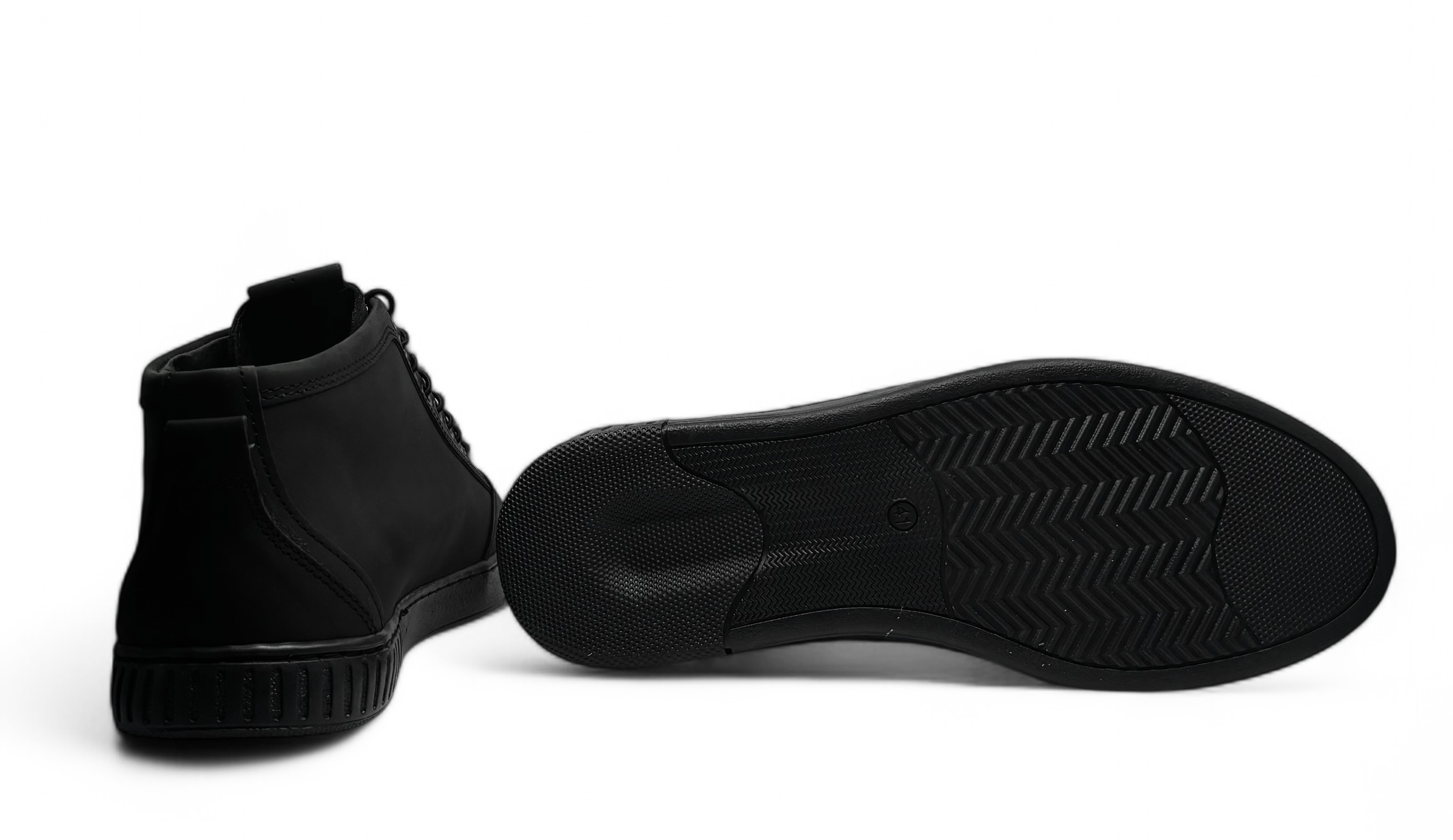 Polbut półbuty męskie skórzane za kostkę 2122 czarne rozmiar 42 Rozmiar 42