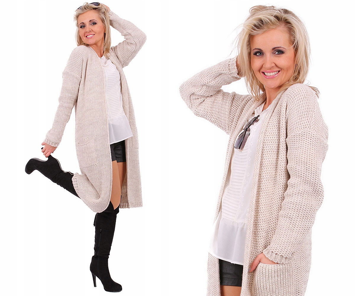 

Pasmantex Fassa Kardigan Sweter Płaszcz Narzutka