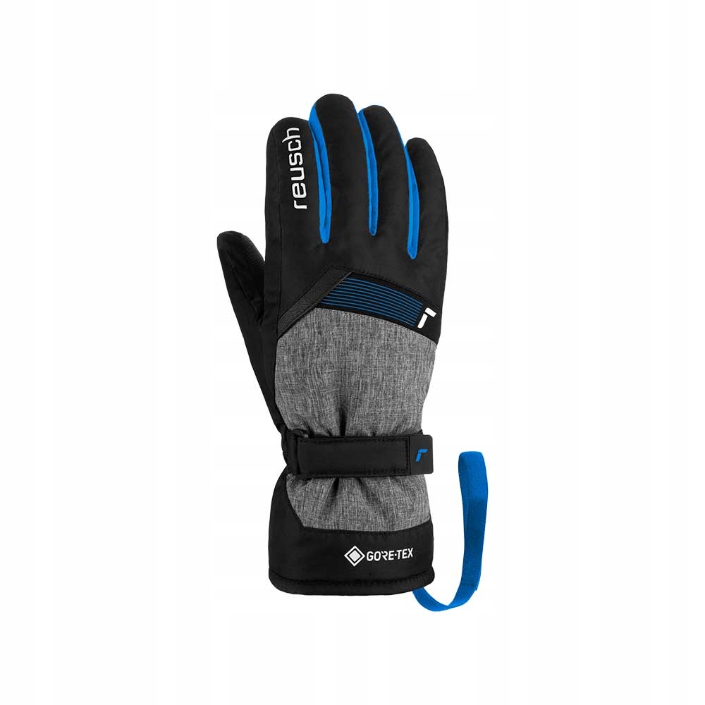 Reusch Flash rękawice narciarskie dziecięce z Gore-tex czarne/niebieskie