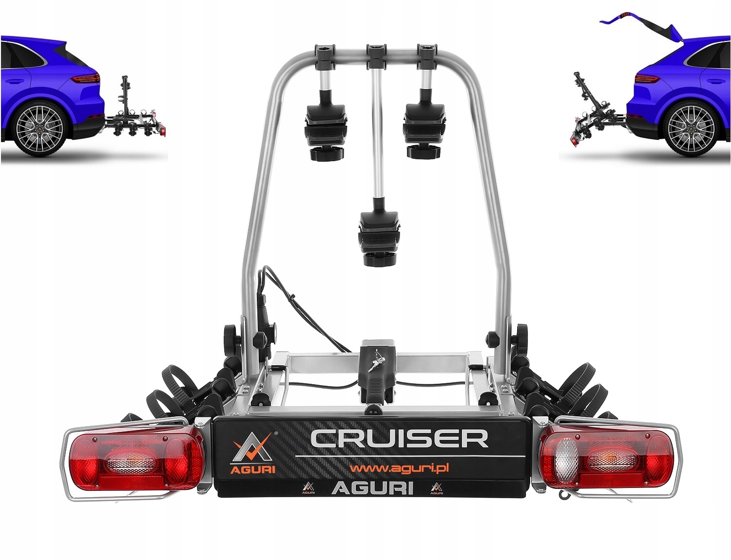 

Bagażnik rowerowy na hak Aguri Cruiser 3 rowery
