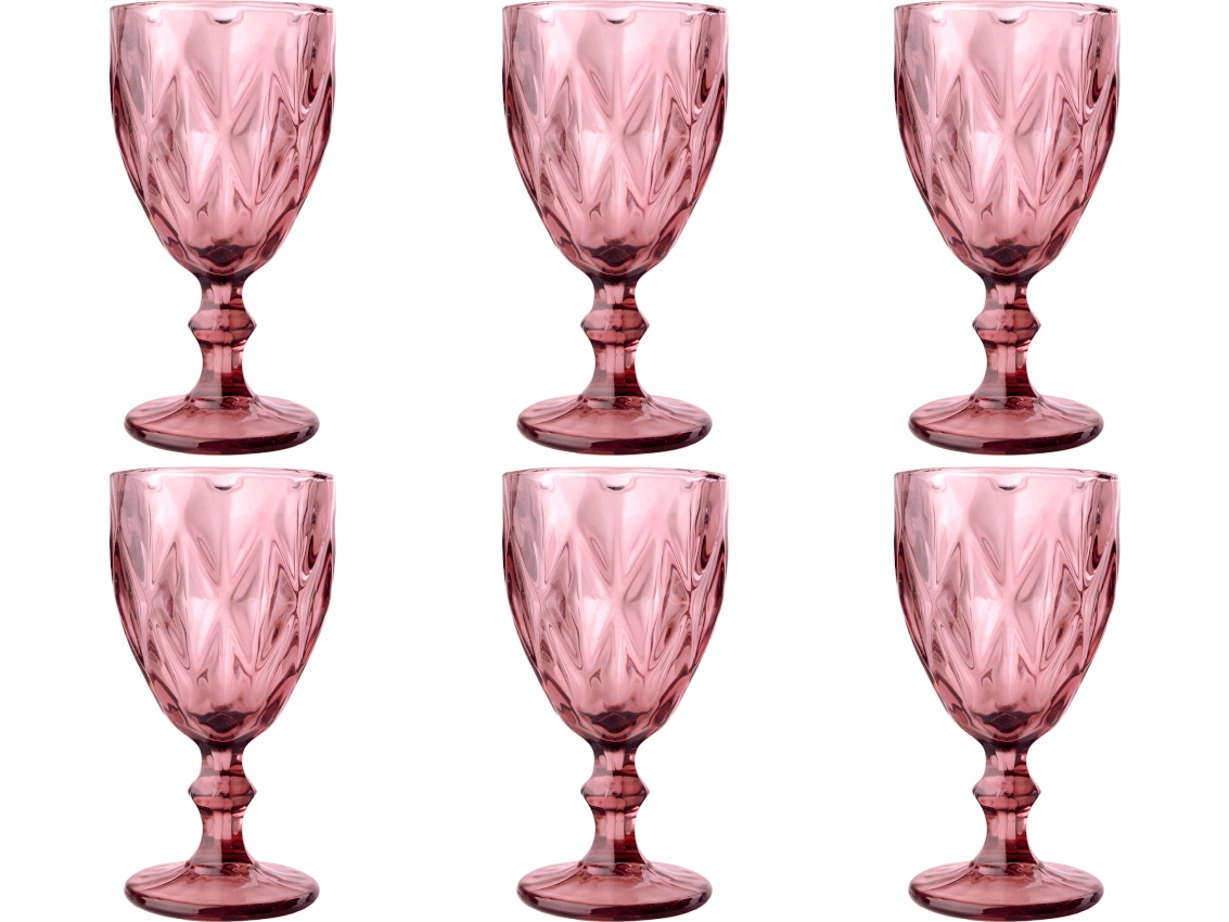 

Komplet Kieliszków do wina 300ml Elise PINK-6 szt