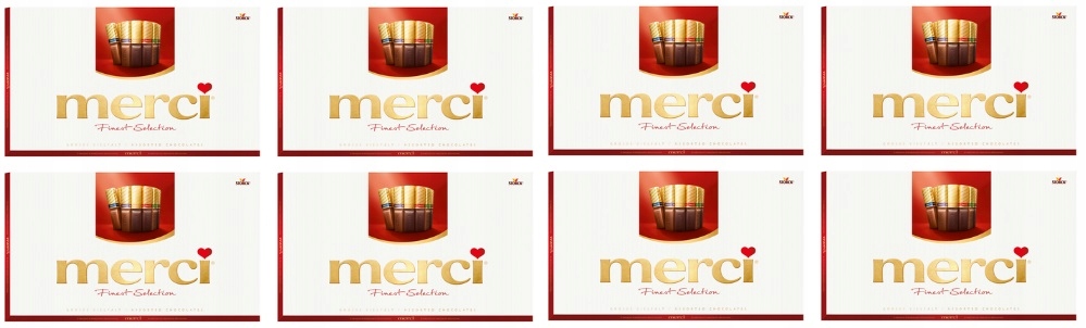 Levně 8x 400g Storck Merci bonboniéra čokolády, Karton