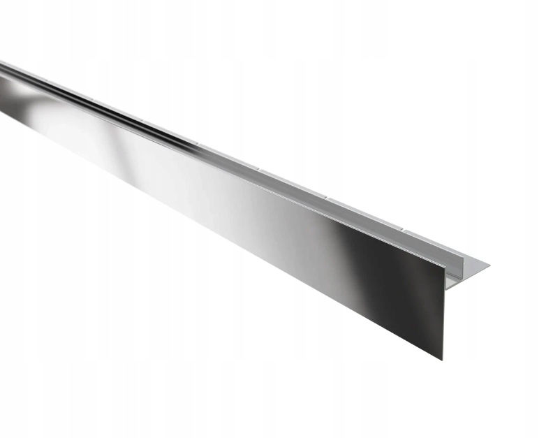 Spádová lišta do sprchového koutu Lewa Stříbrná lesklá leštěná 120 cm