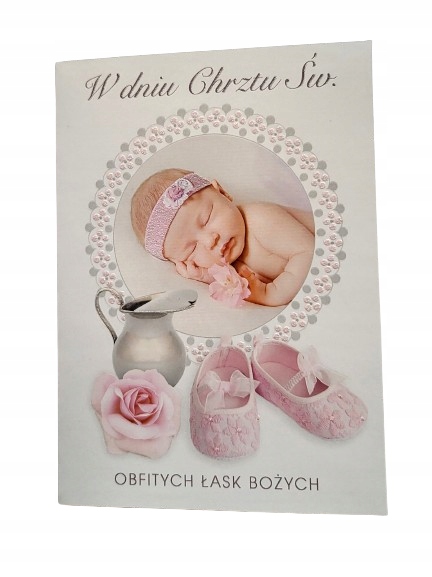 7 Karnet, kartka CHRZEST ŚWIĘTY.