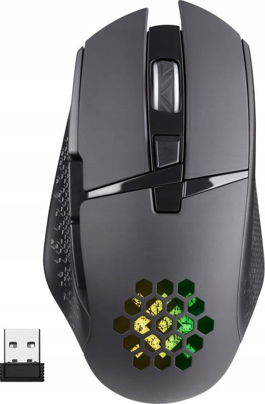 Mysz bezprzewodowa Defender Glory GM-514 optyczna 3200dpi czarna Rgb Akumul