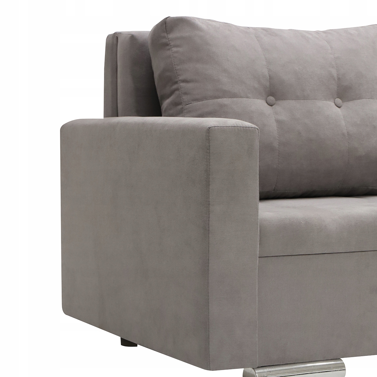 Fotel FOLLER z funkcją spania sofa Jasny szary Głębokość mebla 85 cm