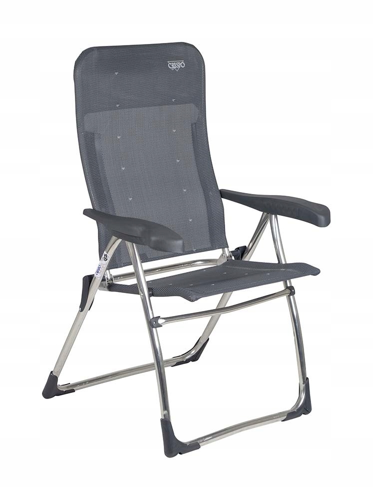 Krzesło turystyczne z oparciem crespo AL/212 ciemnoszare Crespo