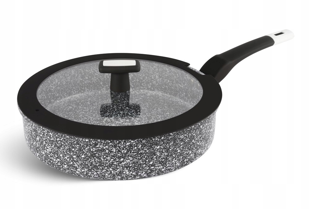 

Patelnia Granitowa Głęboka Pokrywka 26 cm 9149