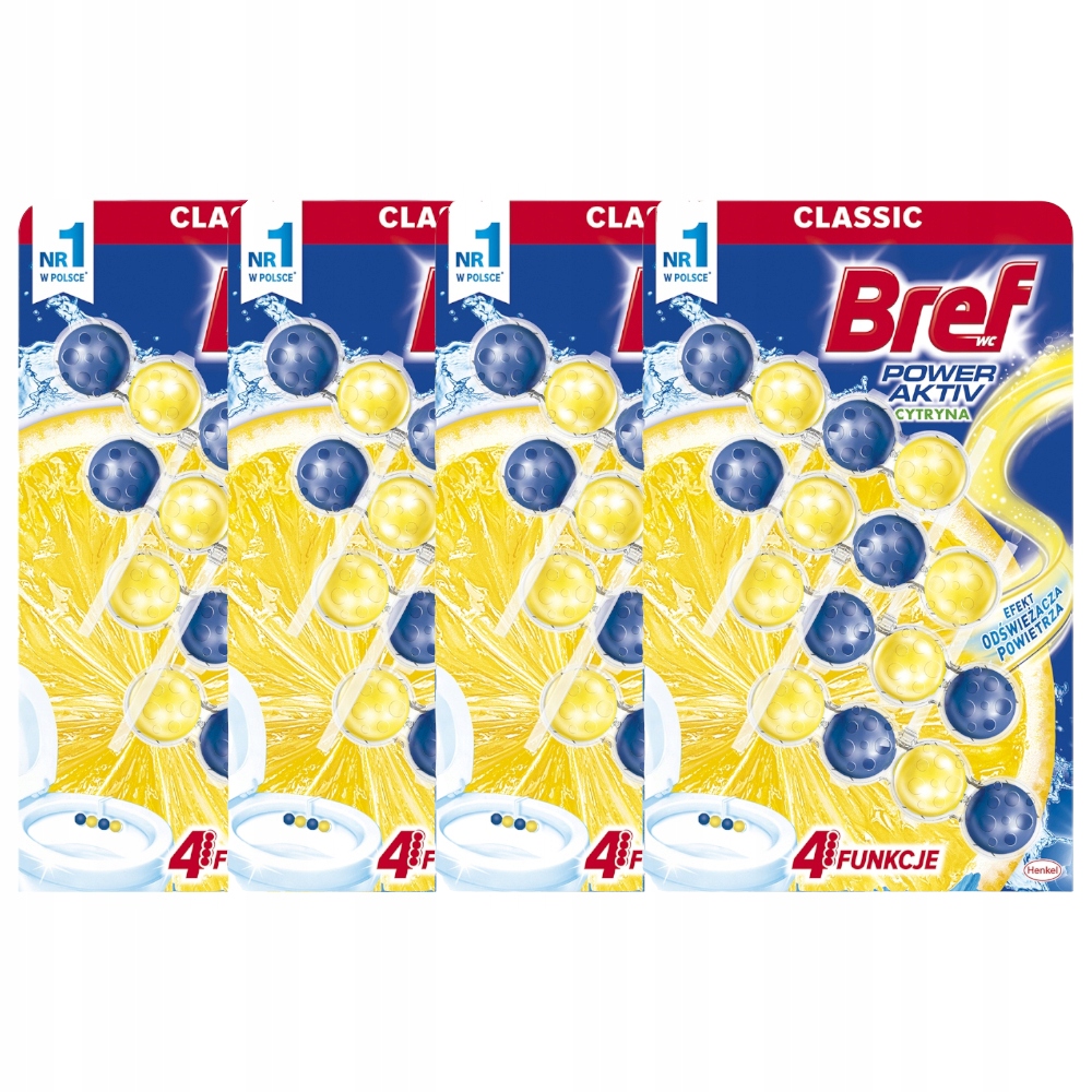 

Bref Power Active Zawieszka do Wc Cytryna 4x4x50g