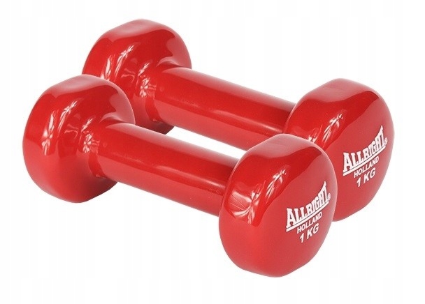 

Zestaw hantli ciężarki hantelki winylowe 2x1 kg