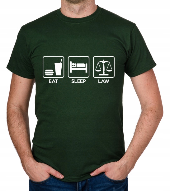 

koszulka Eat Sleep Law prezent