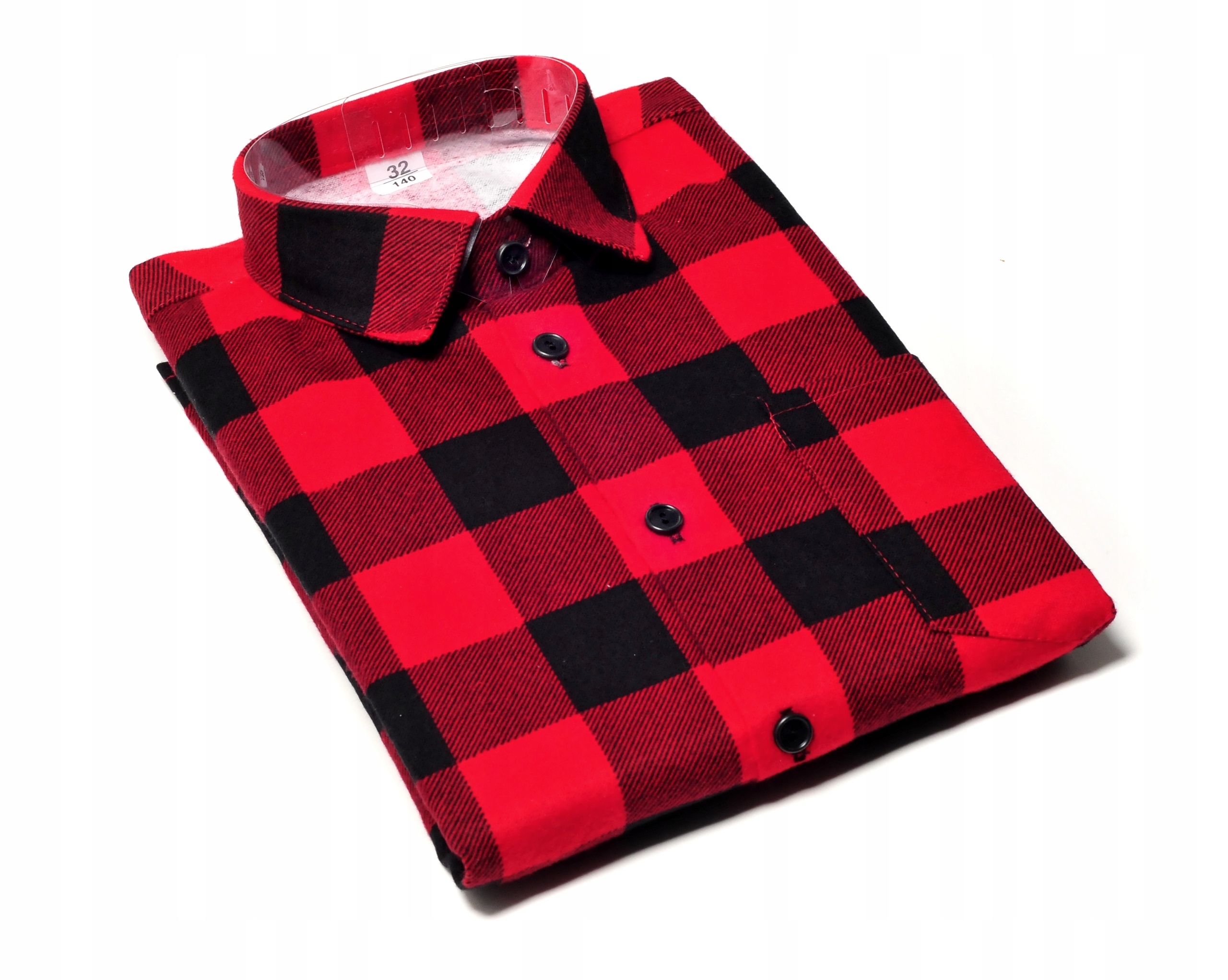 KOSZULA CHŁOPIĘCA FLANELOWA CZERWONA W KRATĘ Z DŁUGIM RĘKAWEM 164 EAN (GTIN) 5905935357067