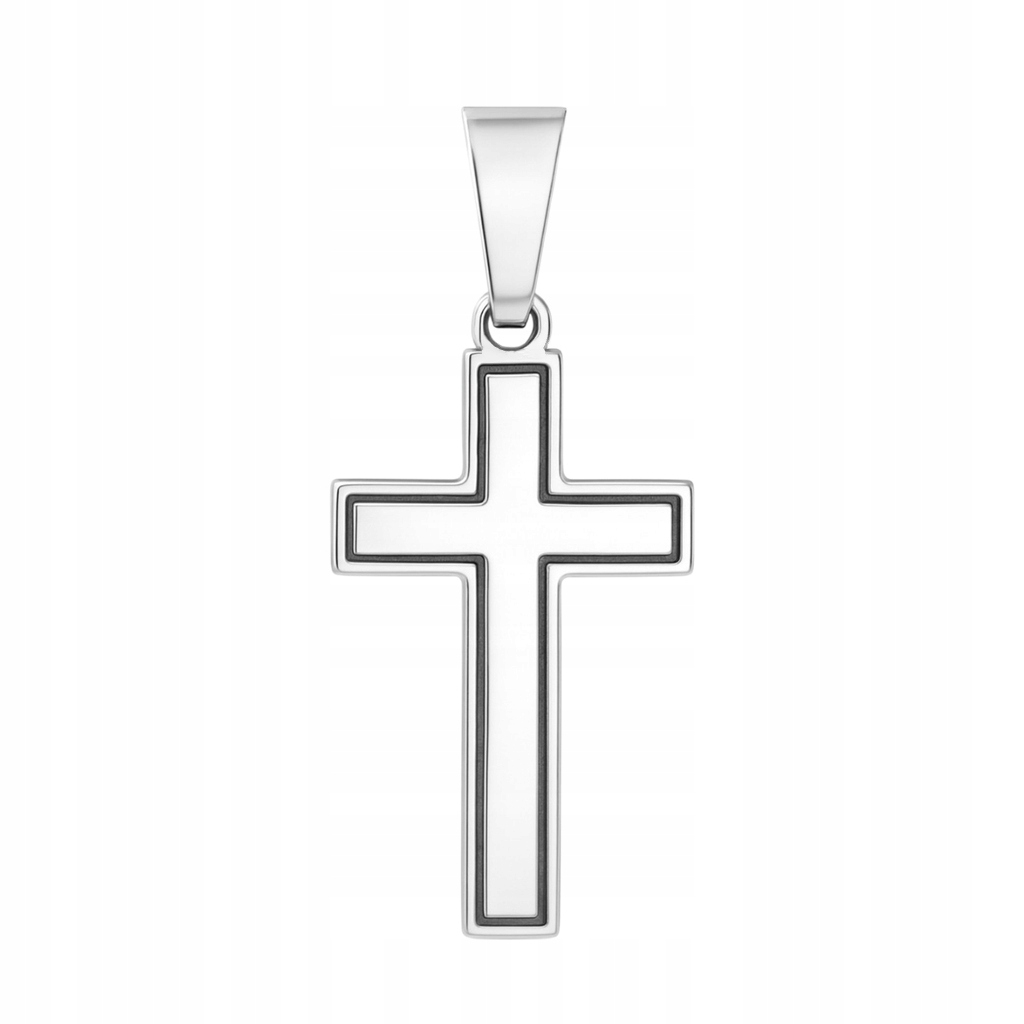 Stříbrný křížek Ag 925 rhodiovaný KC002RL