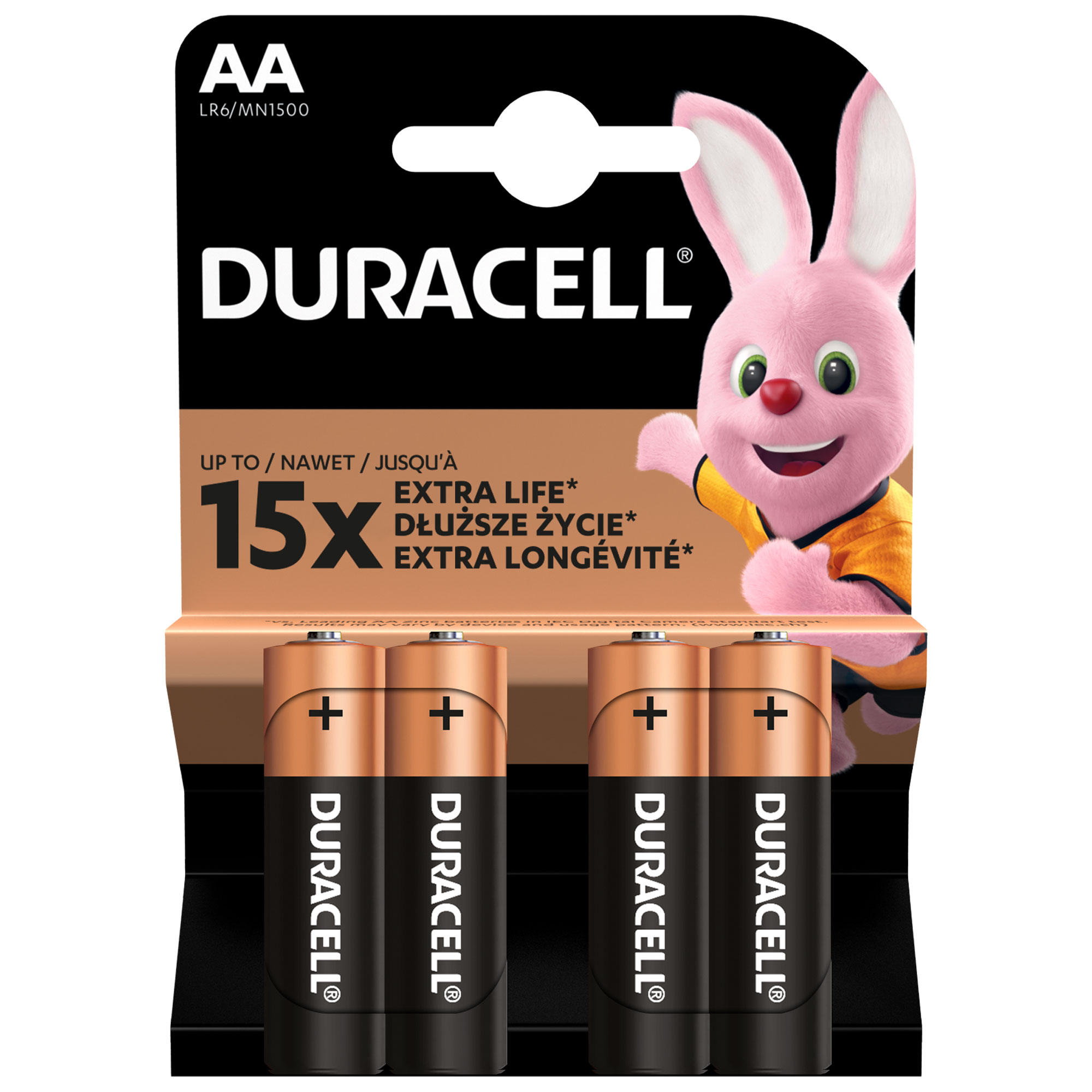 

Alkaliczne baterie Duracell Aa LR6 4 szt.