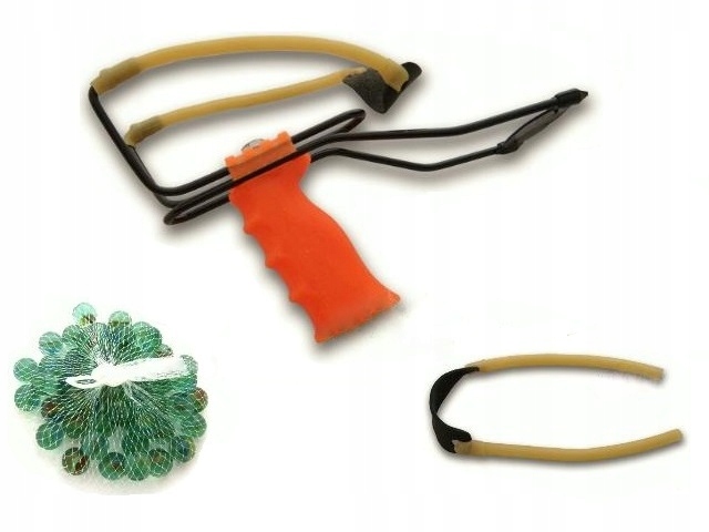 

Profesjonalna Proca + 50 Kulek 14 mm + Gumy PR005