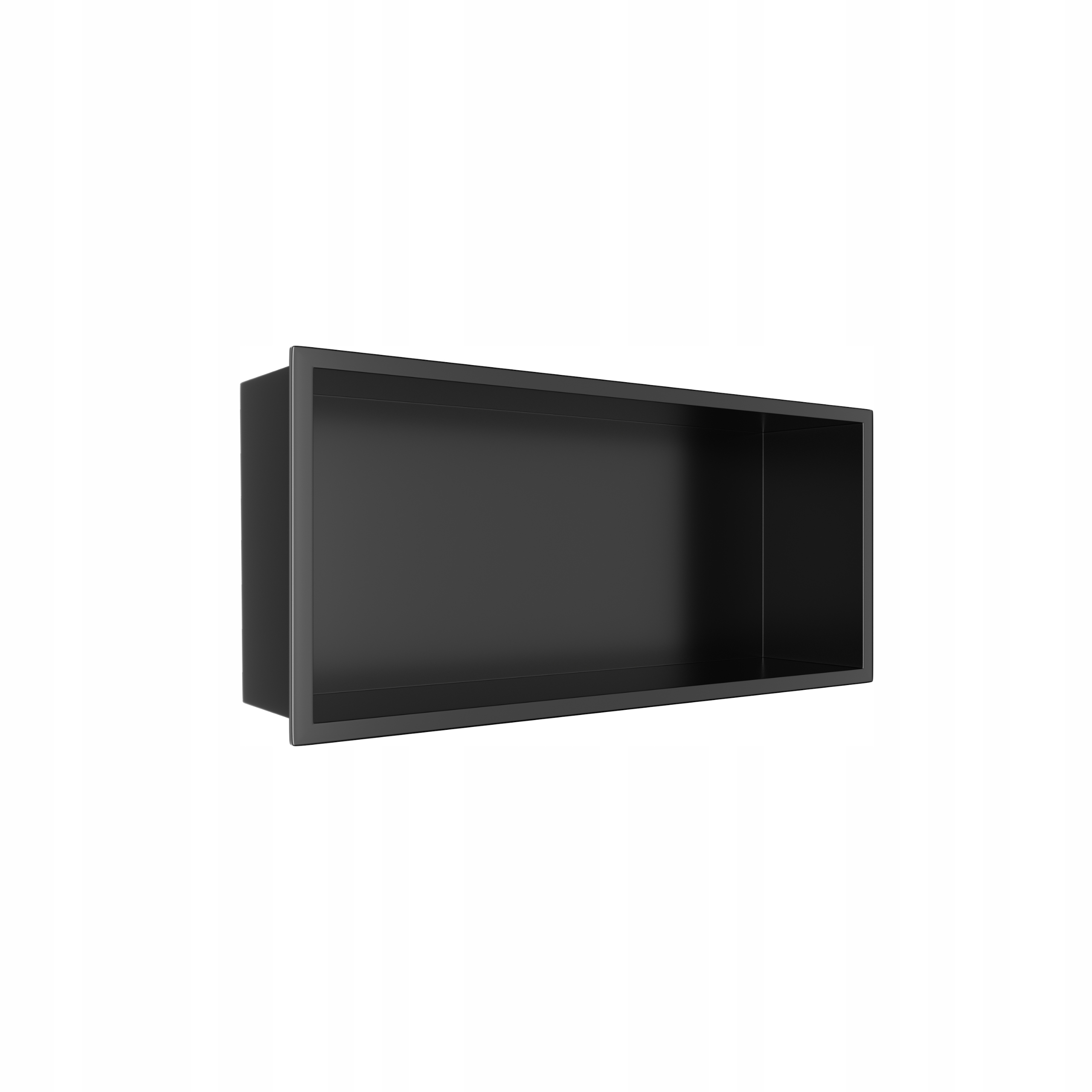 Výklenková polica z nehrdzavejúcej ocele čierna 45x20x10 cm Wall-box One Black
