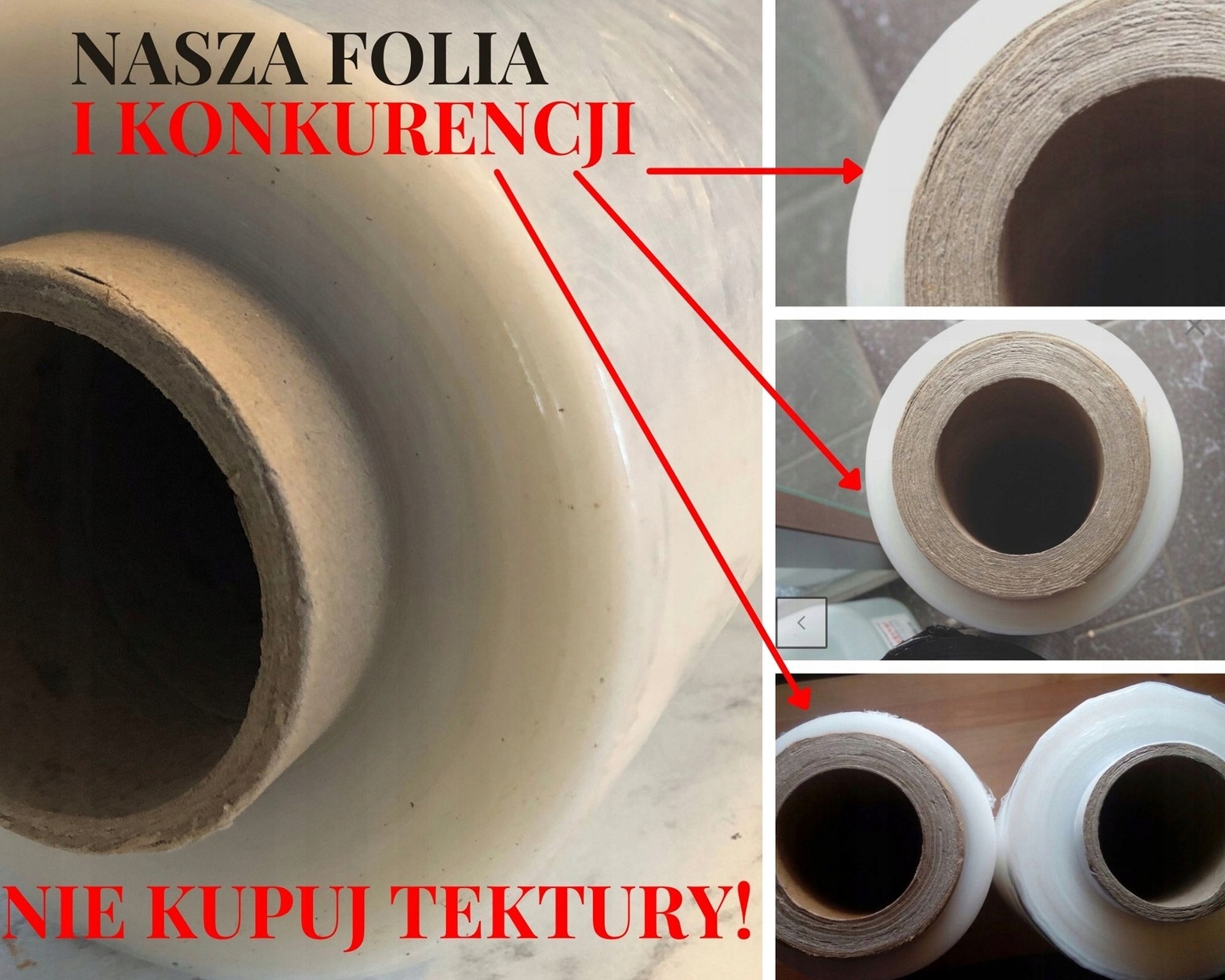 Folia stretch transparetna 50cm sprawdzona Marka inny