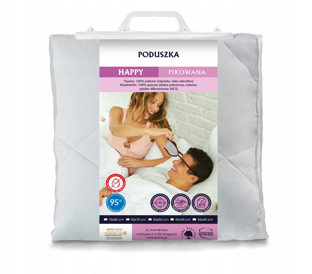 

Poduszka Happy 40x40 Inter-widex Producent Jakość!