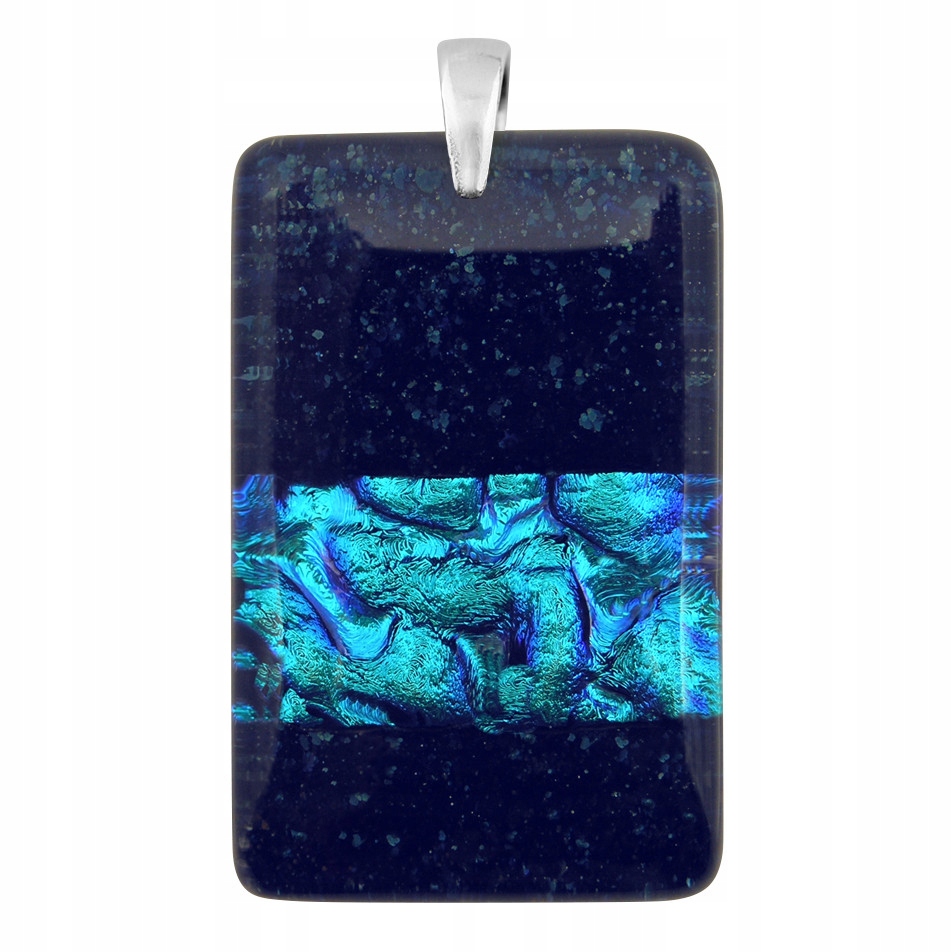 Dámský modrý přívěsek Harf sklo murano