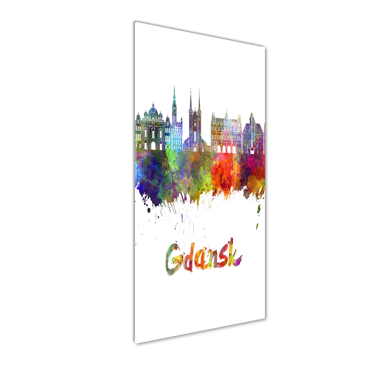 

Foto obraz szkło akrylowe Kolorowy Gdańsk 50x125cm