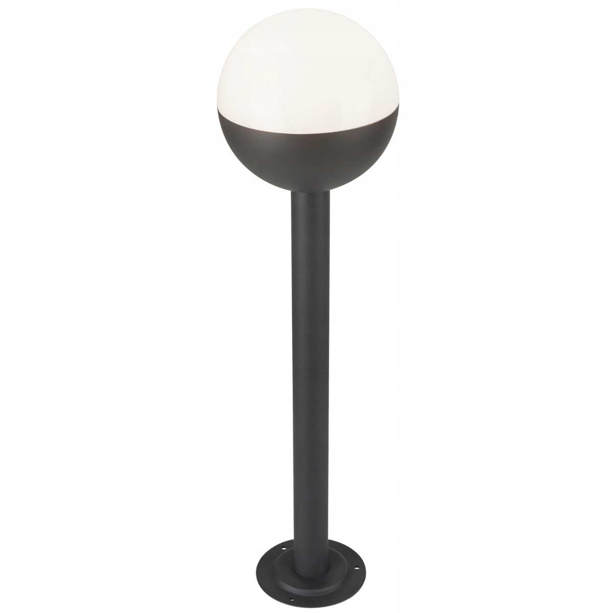 Venkovní stojací lampa kulatá černá bílá moderní 80 cm Polux