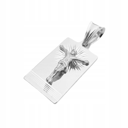 Stříbrný medailon Ag925 Ježíš na kříži GMD120