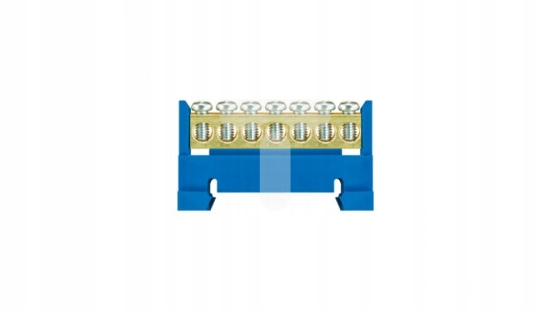 

Listwa zaciskowa niska na szynę 7-torowa niebieska